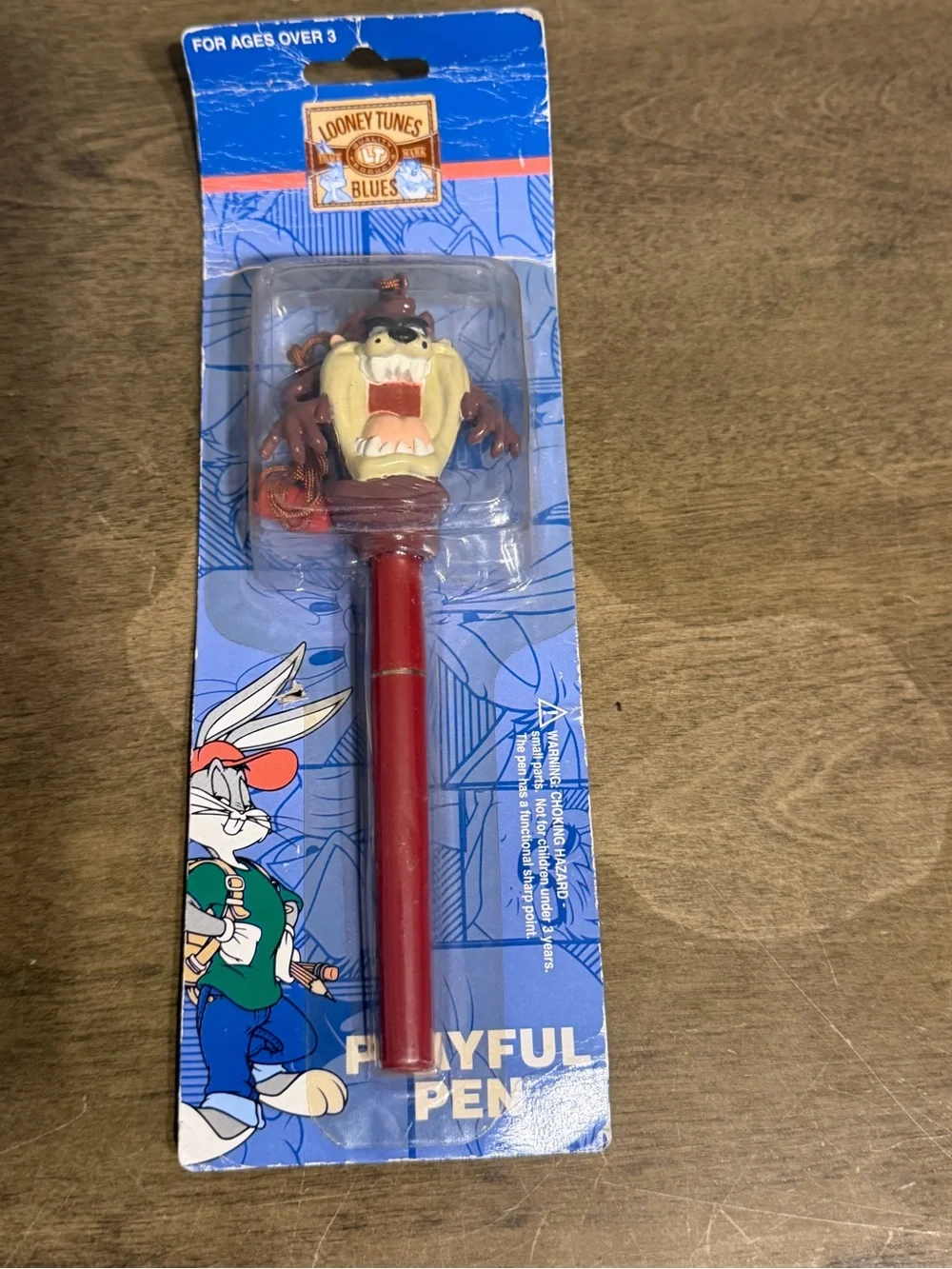Vtg 1997 Looney Tunes Blues TAZ FIGURE Pen by Warner Bros Brand NEW!